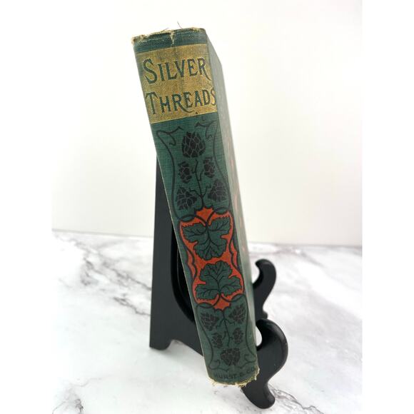 Antq Book Silver Threads by Harriet M'Keever 1868 Hurst & Company Christian Fict - Picture 2 of 16